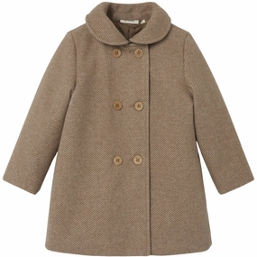 Leather Lil'Atelier Travertine Melange Nalina Long Jacket Crafted