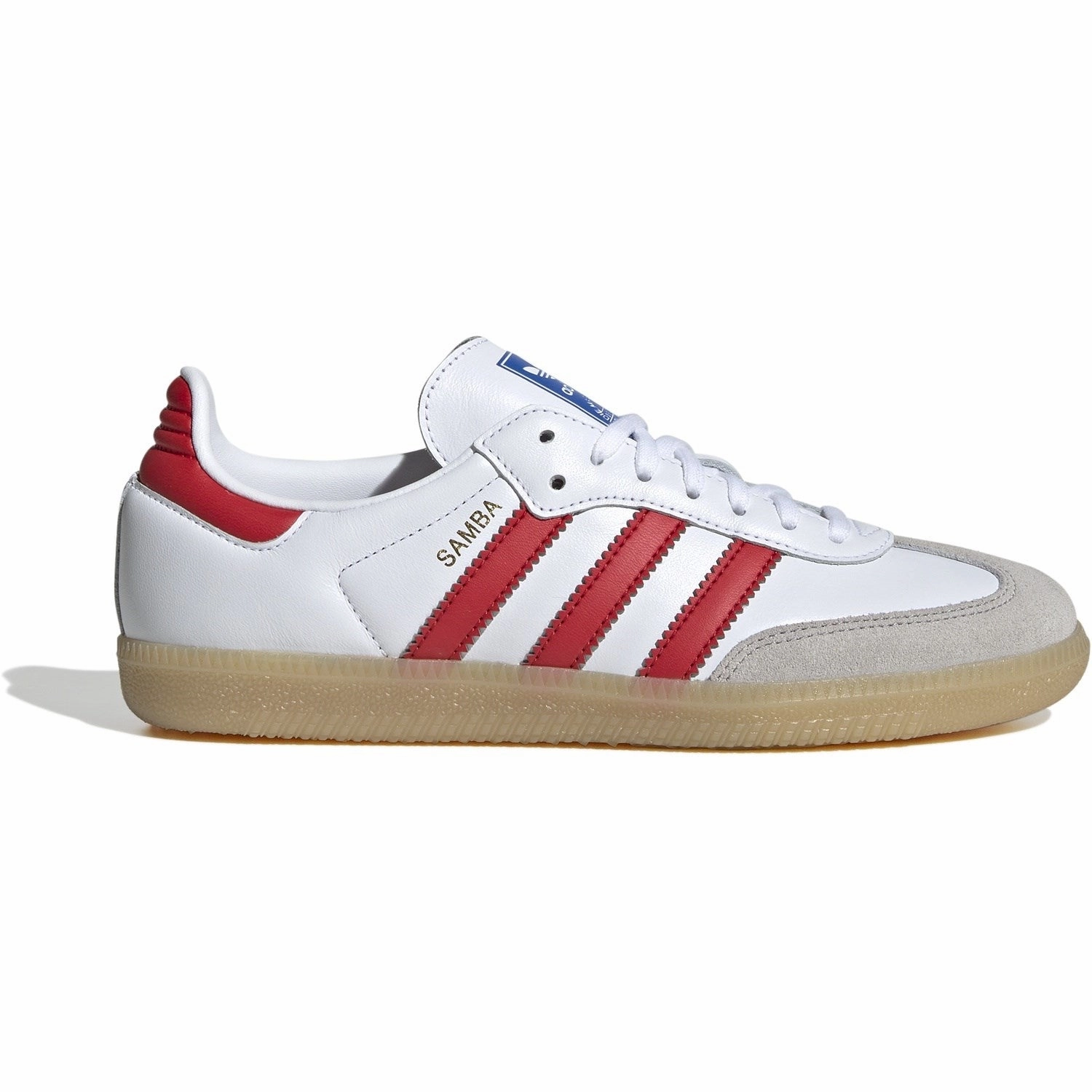 Leather shoes adidas Originals Cloud White/Collegiate Red/Gum Samba Og J Sneakers Mules