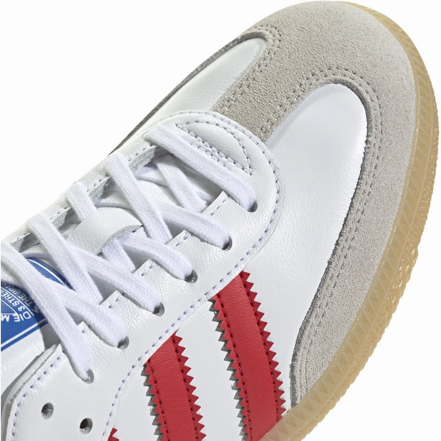Leather shoes adidas Originals Cloud White/Collegiate Red/Gum Samba Og J Sneakers