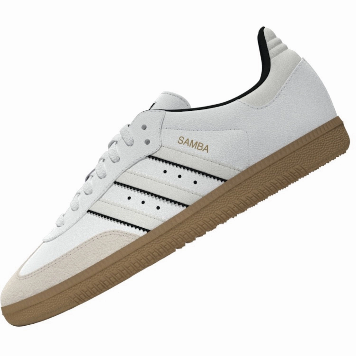 Leather shoes adidas Originals Cloud White/Off White/Core Black Samba Og J Sneakers