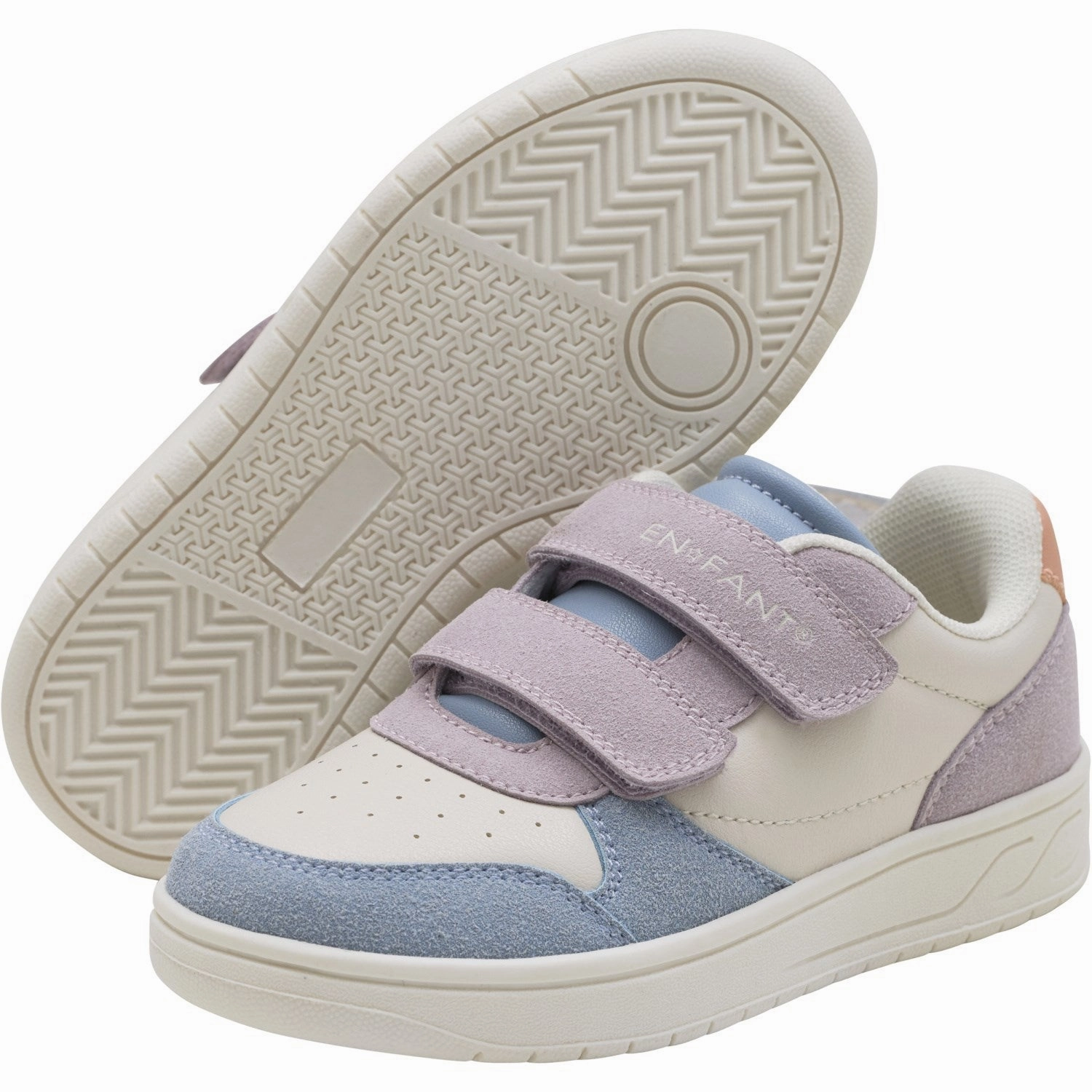 Leather soles En Fant Burnished Lilac Sneakers Velcro