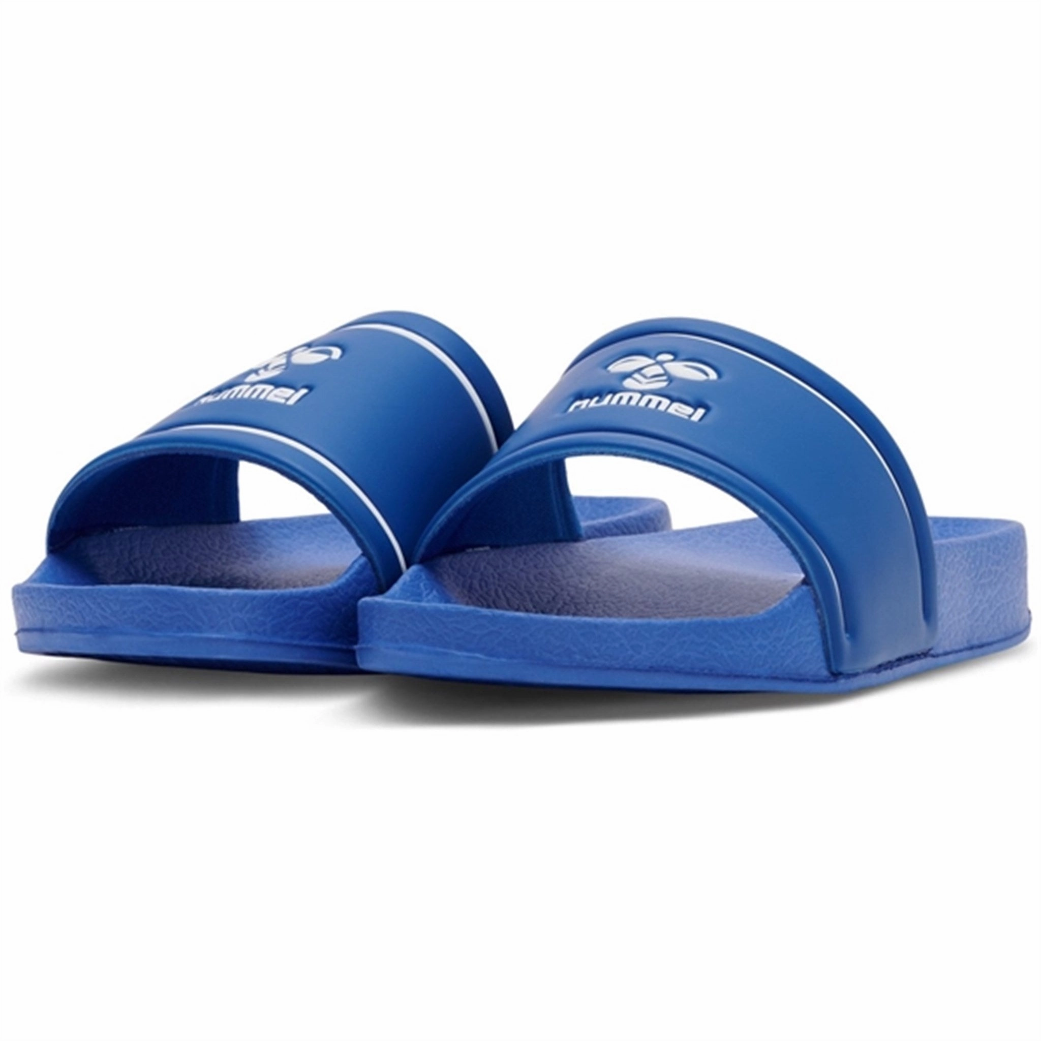 Leather soles Hummel Pool Slide JR Sandal Dazzling Blue