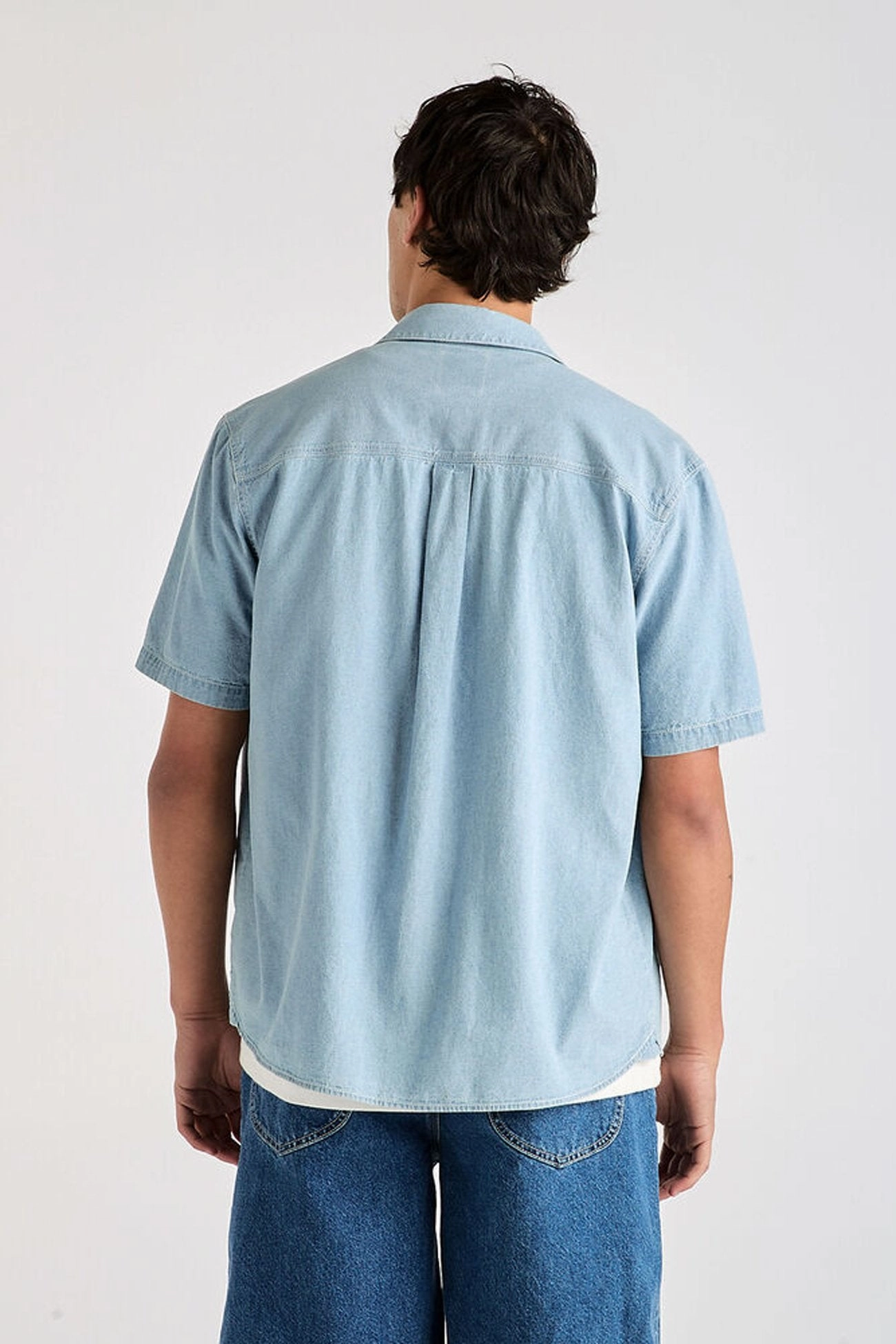 Lee Workers Short Sleeve Shirt Washed Chambray sale t shirts