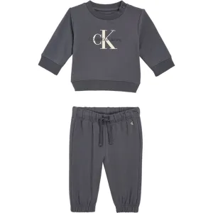 Legendary Calvin Klein Monogram Sweatshirt Set Dark Grey Esteemed