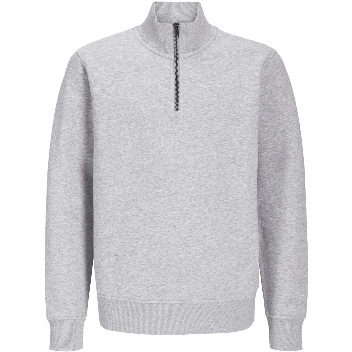 Legendary Jack & Jones Junior Light Grey Melange Bradley Sweatshirt Half Zip Noos Luxury