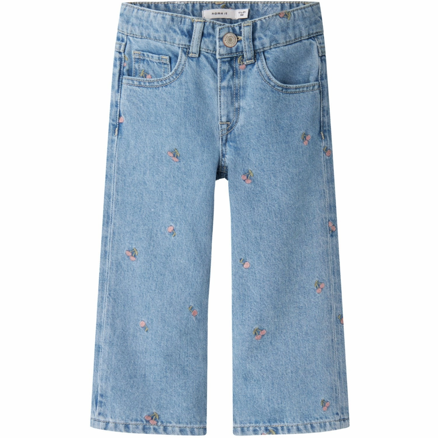 Name It Light Blue Denim Rose Wide Jeans Luxe Stylish