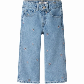 Legendary Name It Light Blue Denim Rose Wide Jeans Durable