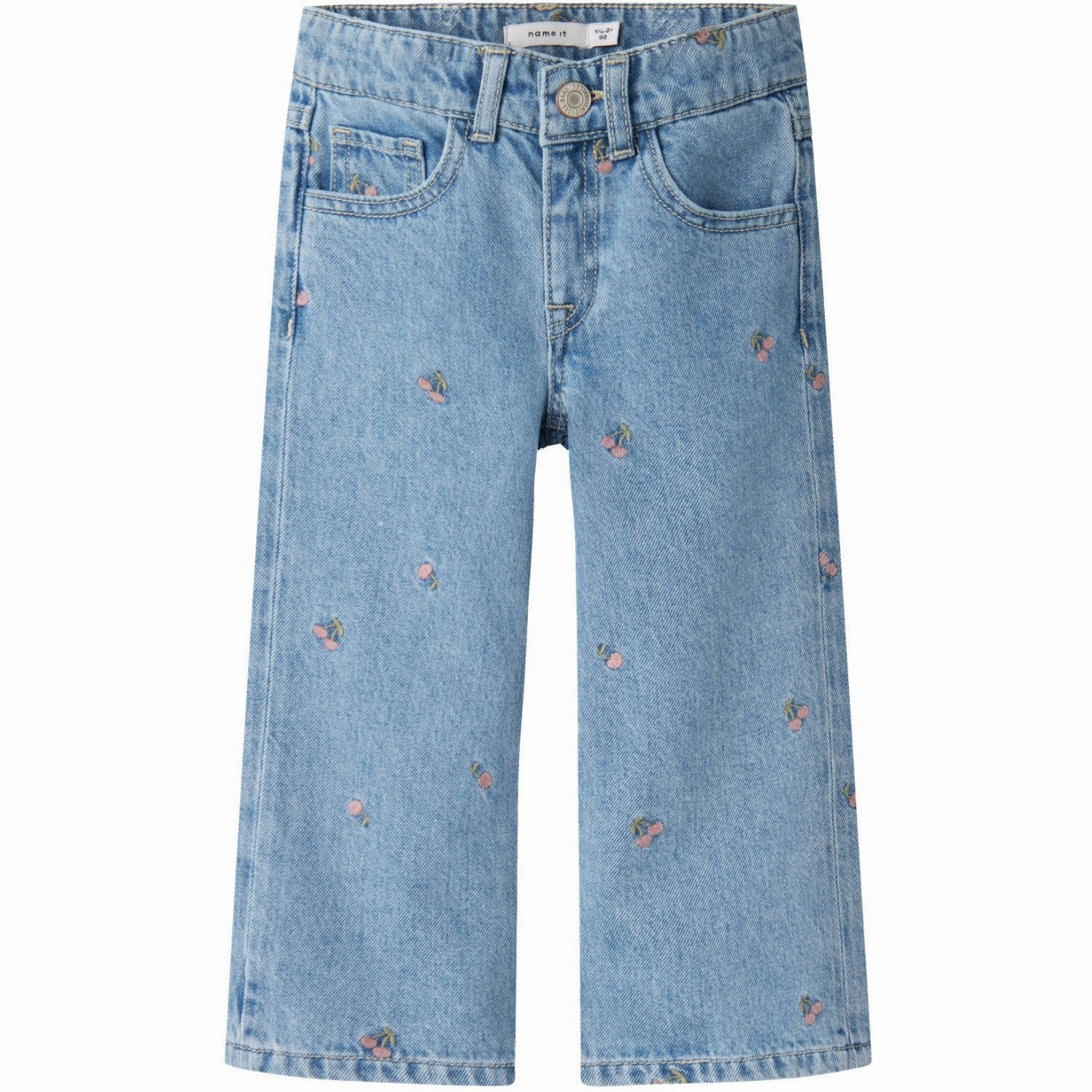 Legendary Name It Light Blue Denim Rose Wide Jeans Durable