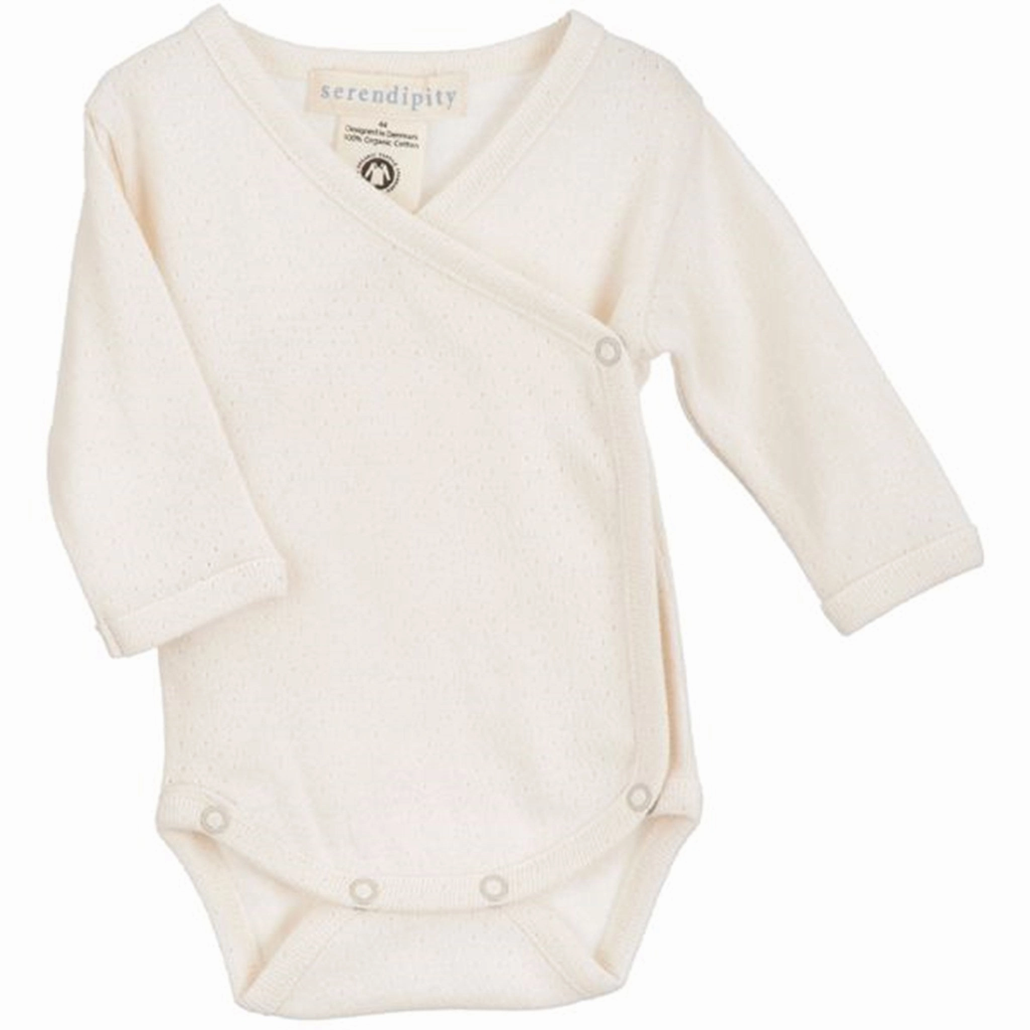 Legendary Serendipity Newborn Offwhite Pointelle Wrap Body Aristocratic