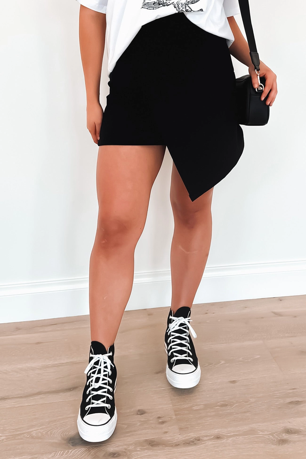 Leighton Flare Skirt Black sale womens clothing online
