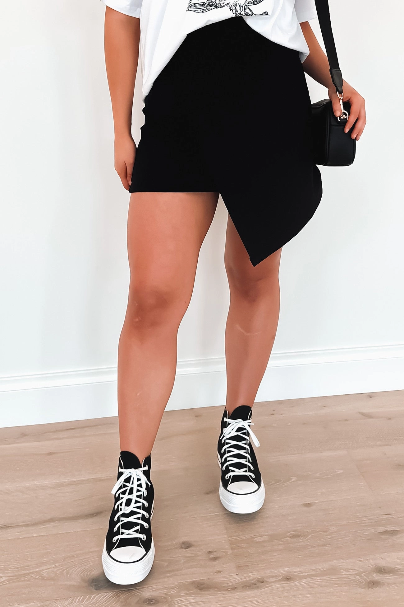 Leighton Flare Skirt Black sale womens clothing online
