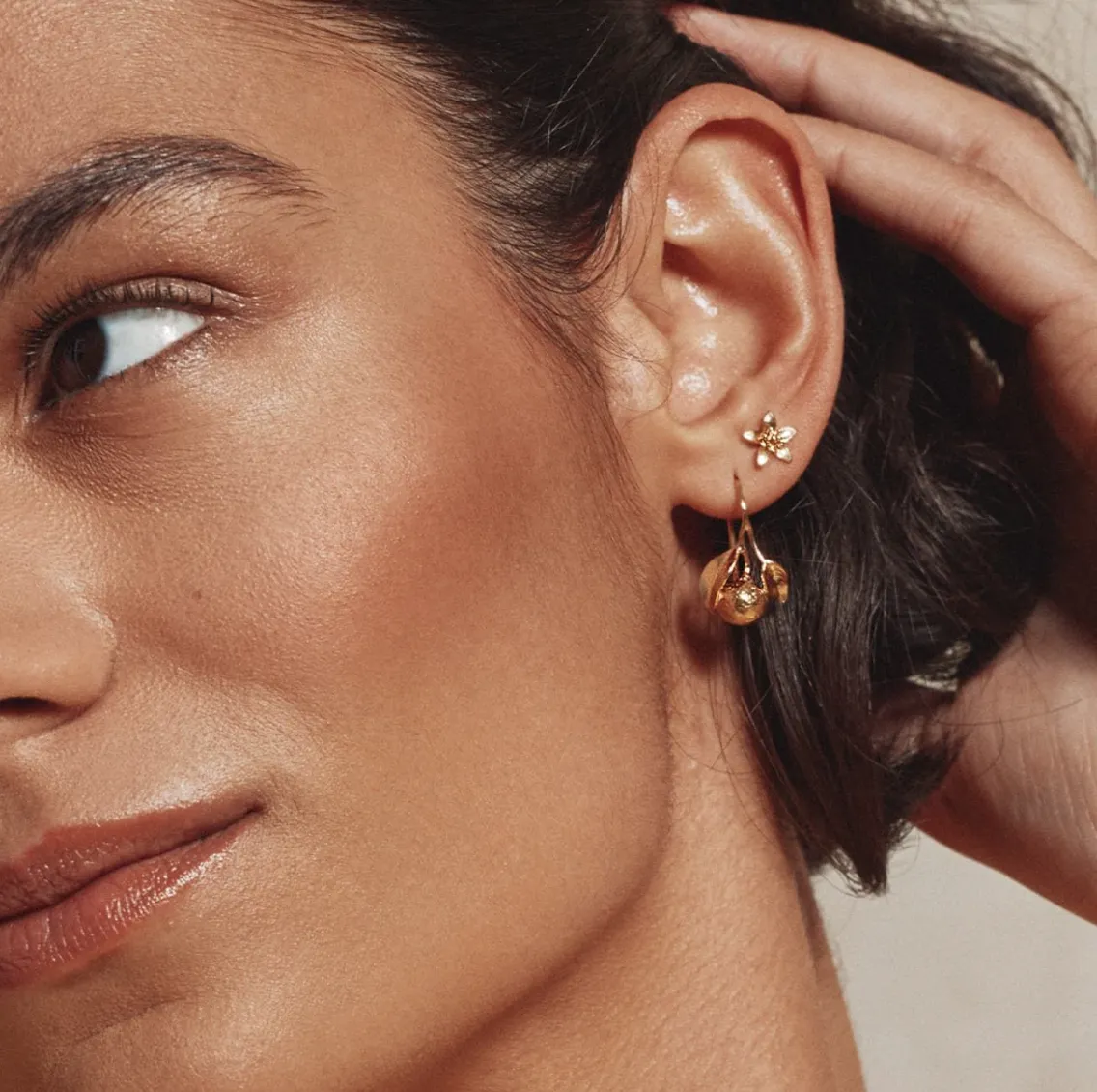 Lemon Blossom Single Stud Earring