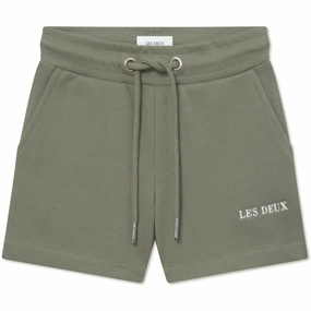Les Deux Kids Lichen Green Dexter Sweatshorts Fit Vintage