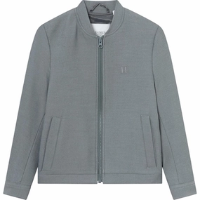 Les Deux Kids Turbulence Blue Melange Como Bomber Jacket 2.0 Color Athletic
