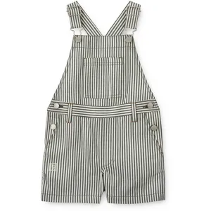 Liewood Y/D Stripe Whale Blue/Creme De La Creme Venedict Stripe Overall Effortless Nylon