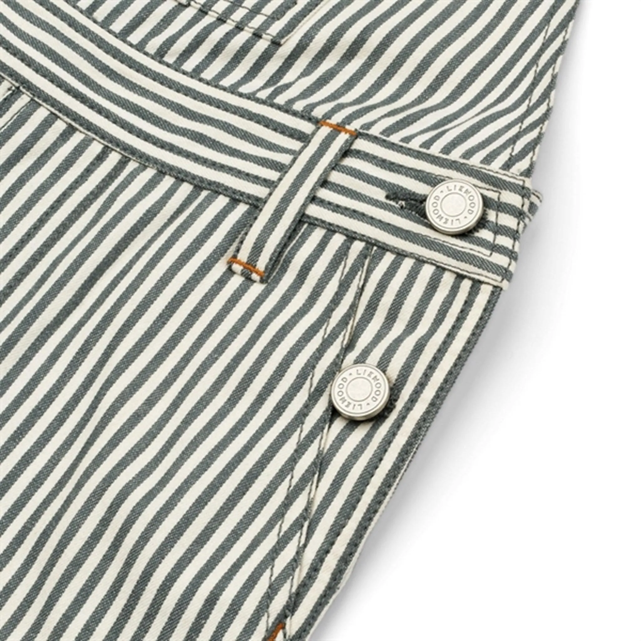 Liewood Y/D Stripe Whale Blue/Creme De La Creme Venedict Stripe Overall Effortless