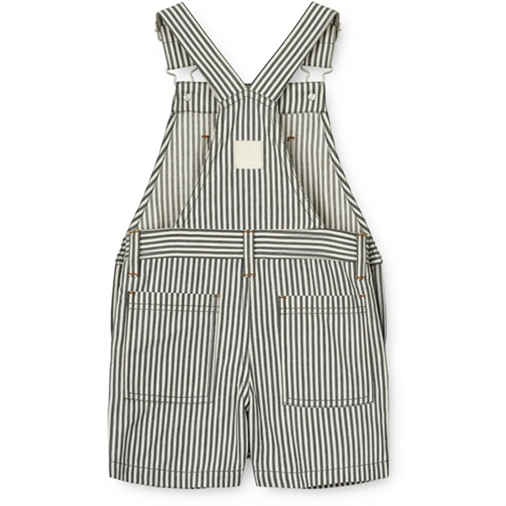 Liewood Y/D Stripe Whale Blue/Creme De La Creme Venedict Stripe Overall Effortless