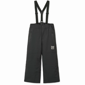 LieWood Black Karter Snow Pants Button Moisture-wicking
