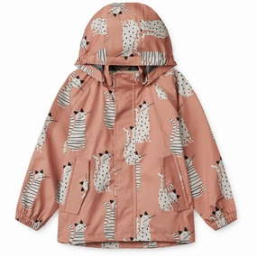 LieWood Cat / Tuscany Rose Pedia Rain Jacket Edgy Stylish