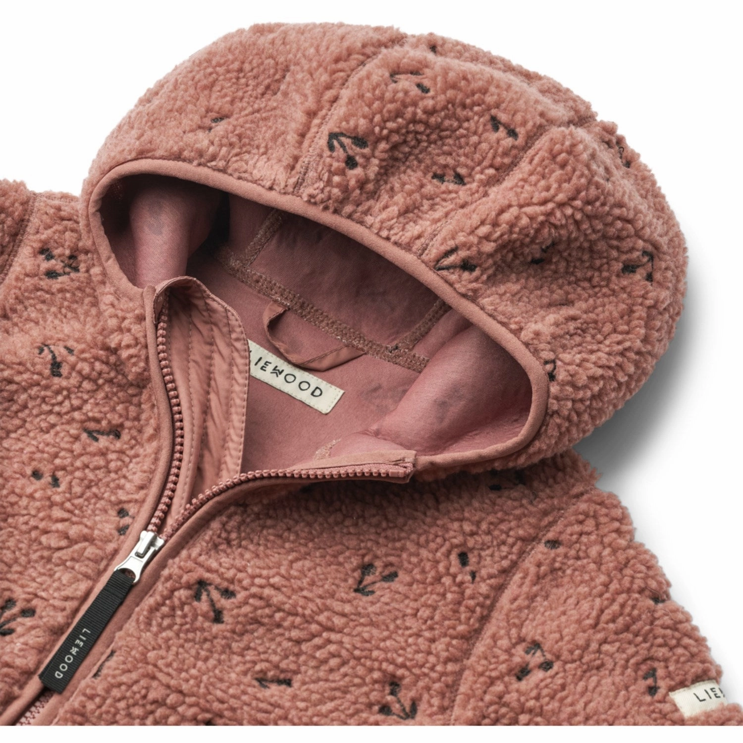 LieWood Cherries / Dark Rosetta Mara Pile Jacket Soft