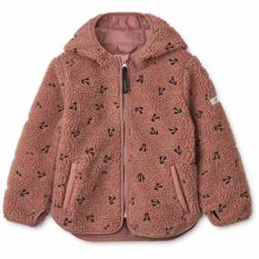 LieWood Cherries / Dark Rosetta Mara Pile Jacket Soft Refined