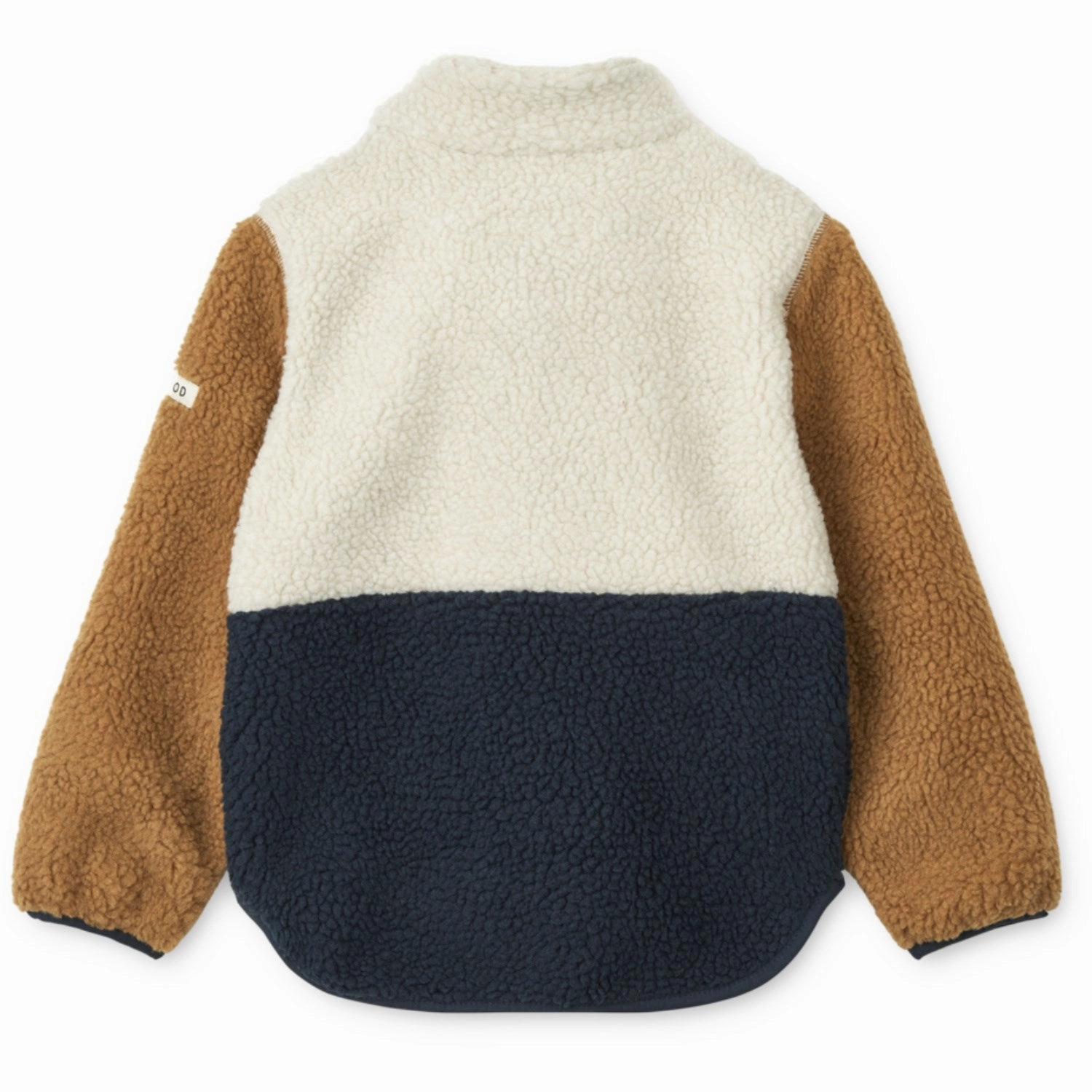 LieWood Classic Navy Multi Mix Nolan Pile Jacket Bow
