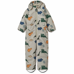 LieWood Dinosaurs / Mist Isa Snowsuit Spandex Chic