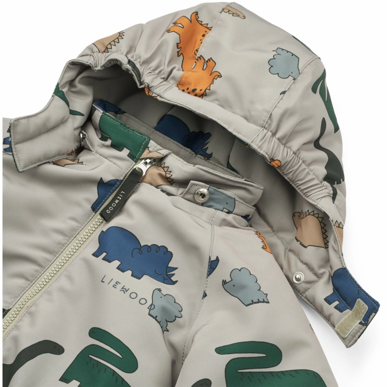 LieWood Dinosaurs / Mist Isa Snowsuit Spandex