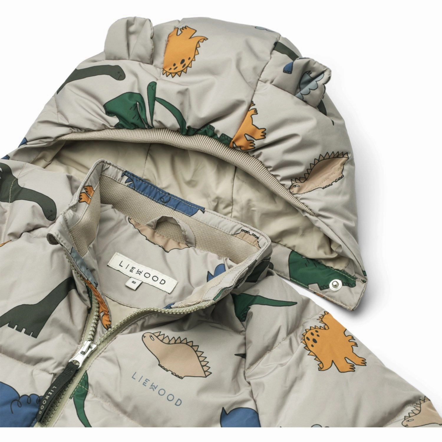 LieWood Dinosaurs / Mist Polle Down Puffer Jacket Classic
