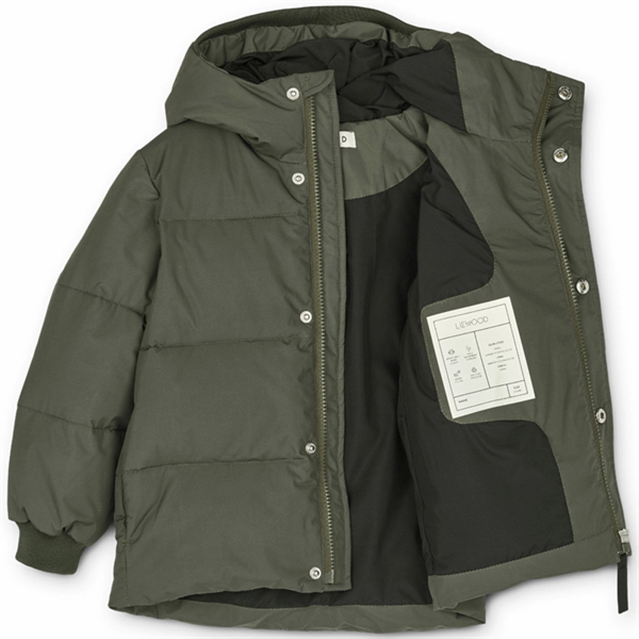 Liewood Palle Puffer Jacket Hunter Green Bow