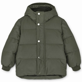 Liewood Palle Puffer Jacket Hunter Green Bow Polished