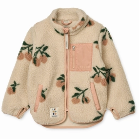 LIEWOOD Peach / Sea Shell Nolan Pile Jacket Knit Silk