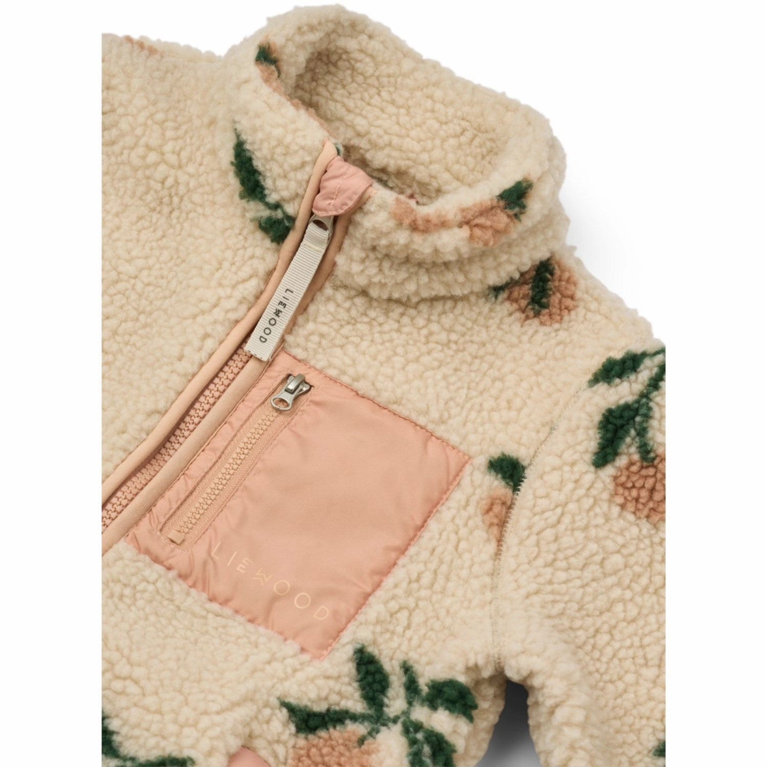 LIEWOOD Peach / Sea Shell Nolan Pile Jacket Knit