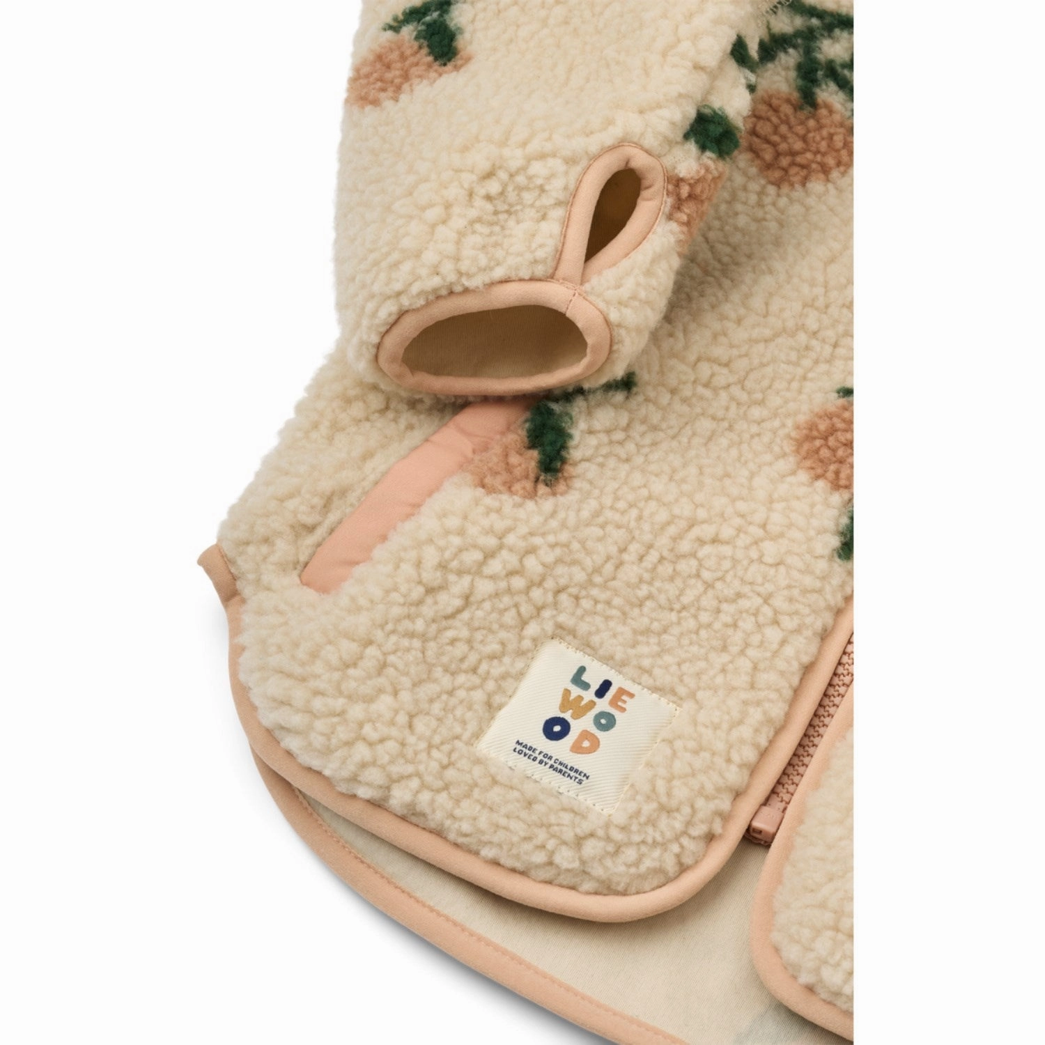 LIEWOOD Peach / Sea Shell Nolan Pile Jacket Knit
