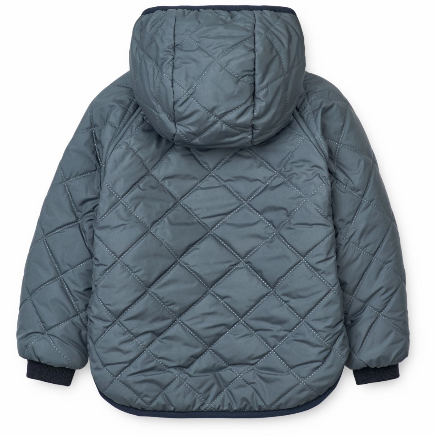 LieWood Whale Blue Multi Mix Jackson Reversible Jacket Stitch