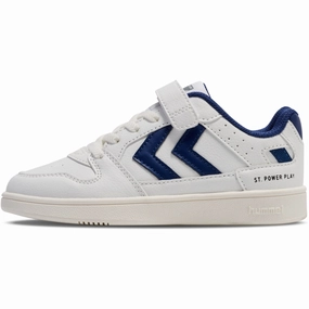 Lightweight shoes Hummel White/Blue St Power Play Jr Sneakers Slip-resistant