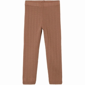 Lil'Atelier Beaver Fur Naima Leggings Stylish Seam