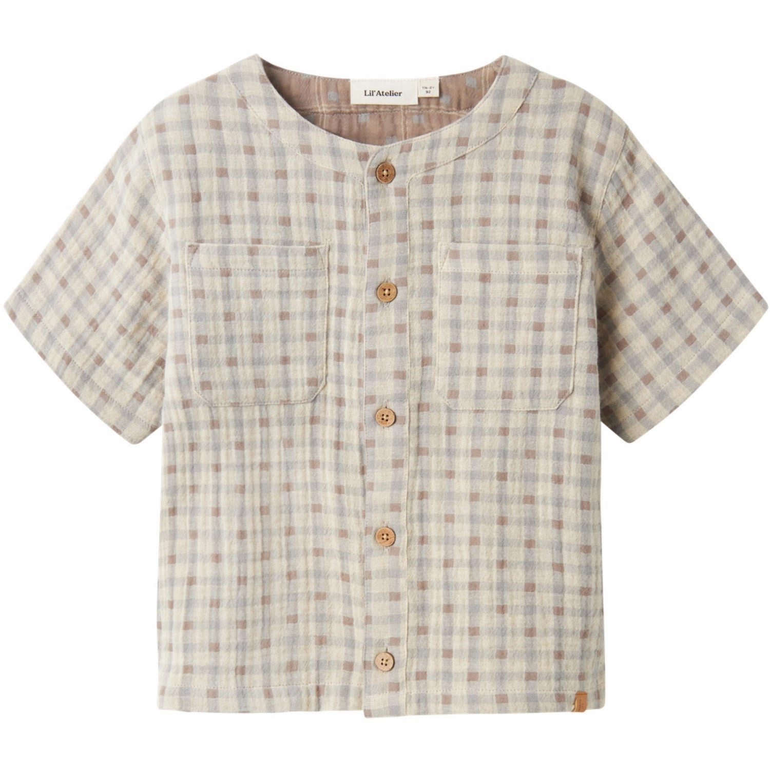 Lil'Atelier Bleached Sand Joey Shirt Polyester Impeccable