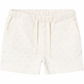 Lil'Atelier Coconut Milk Himaja Shorts Comfortable Subtle