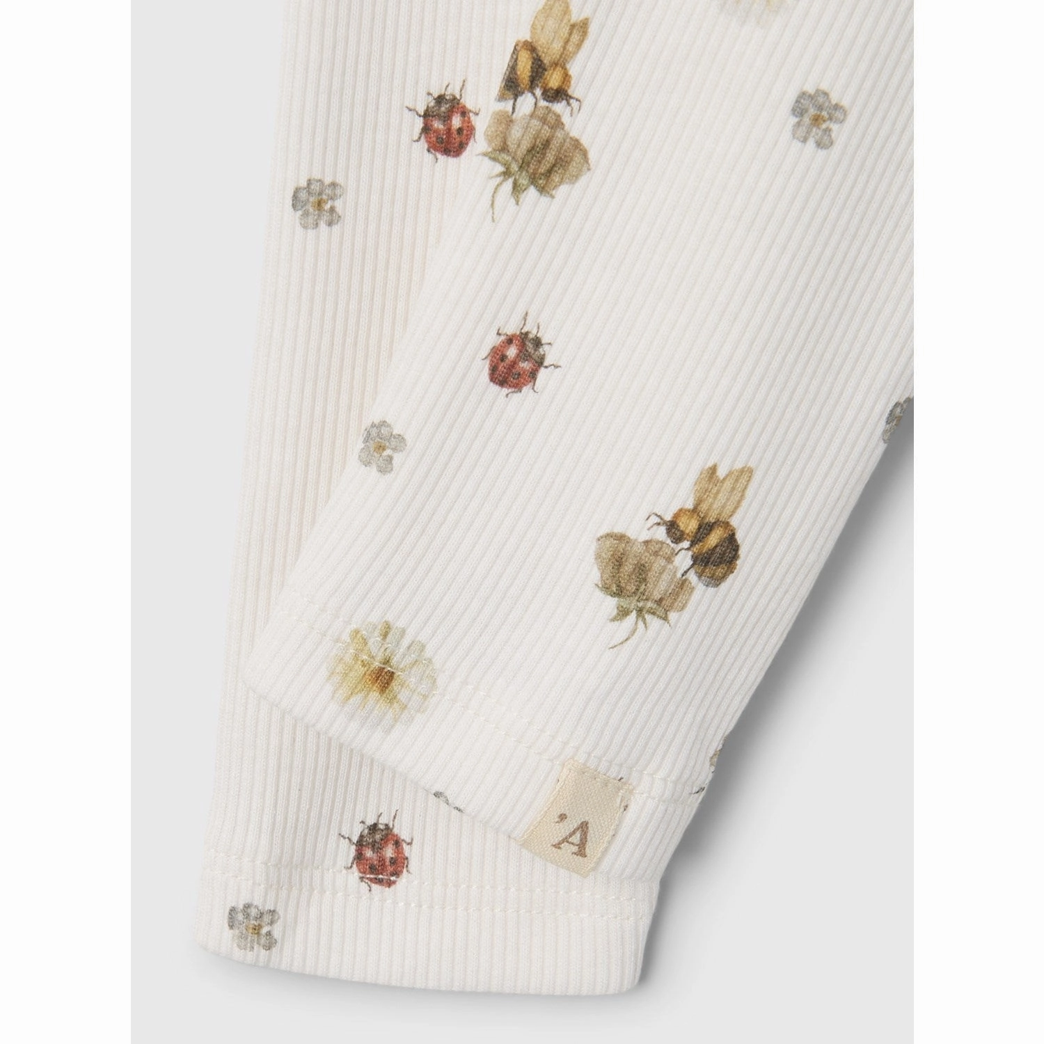 Lil'Atelier Coconut Milk Lavo Elf Slim Legging Beading