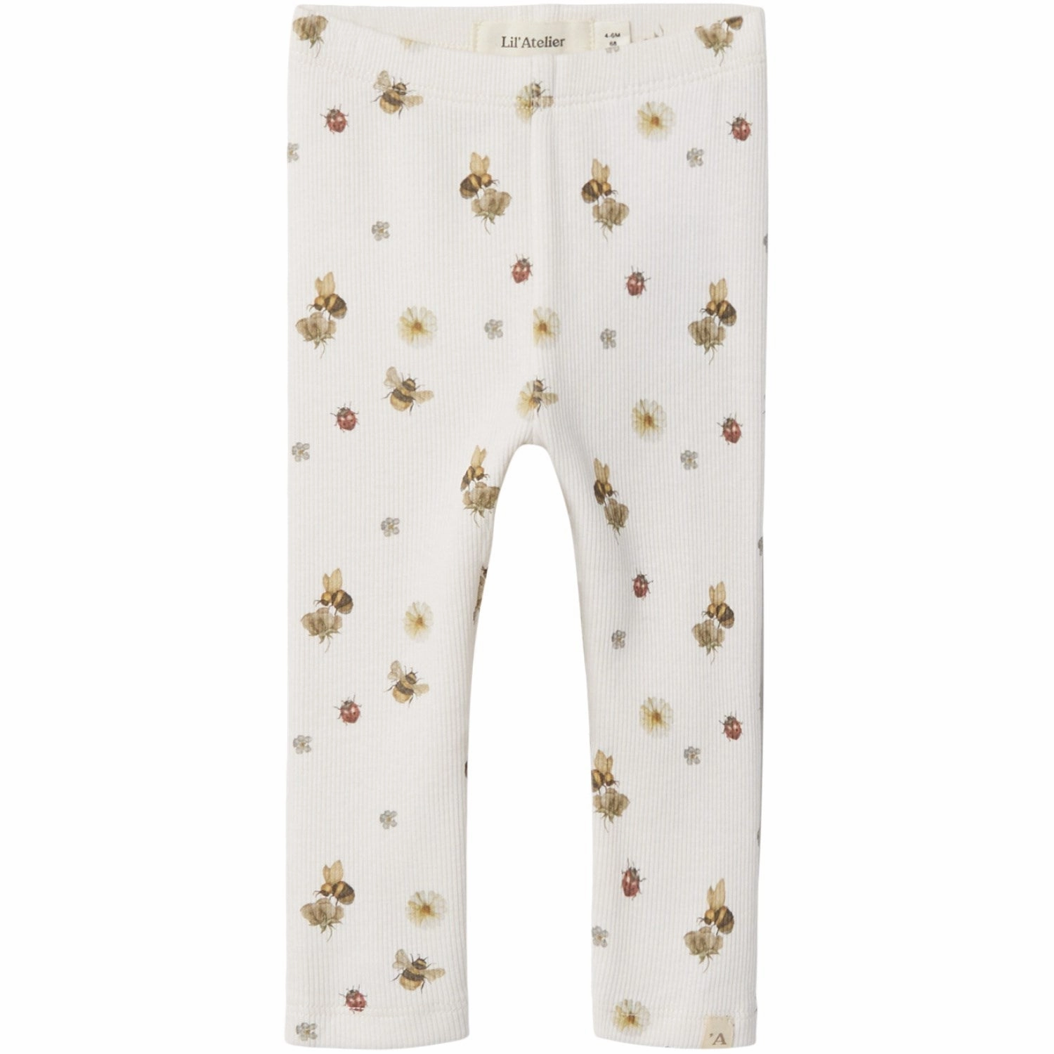 Lil'Atelier Coconut Milk Lavo Elf Slim Legging Beading Signature
