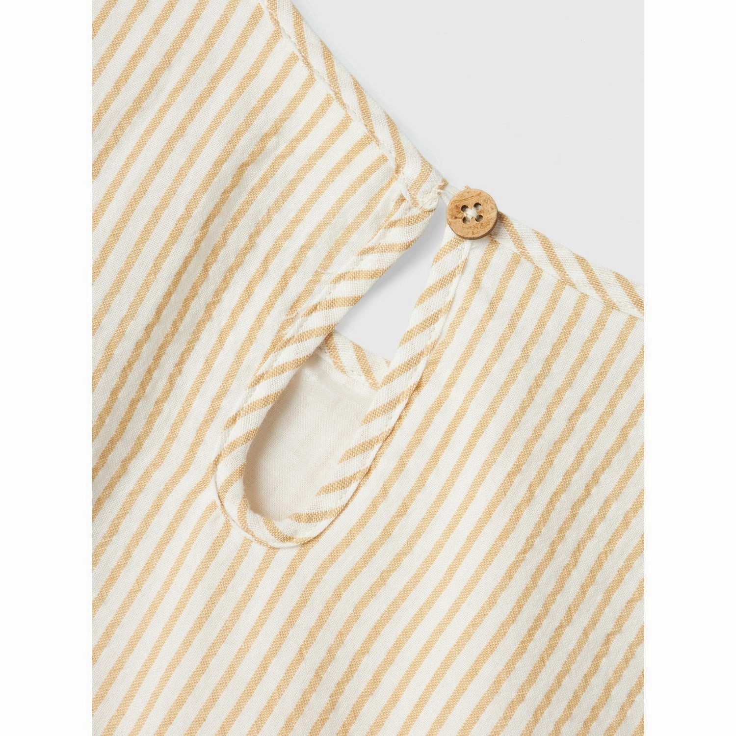 Lil'Atelier Coconut Milk Lino Loose Dress Cuff