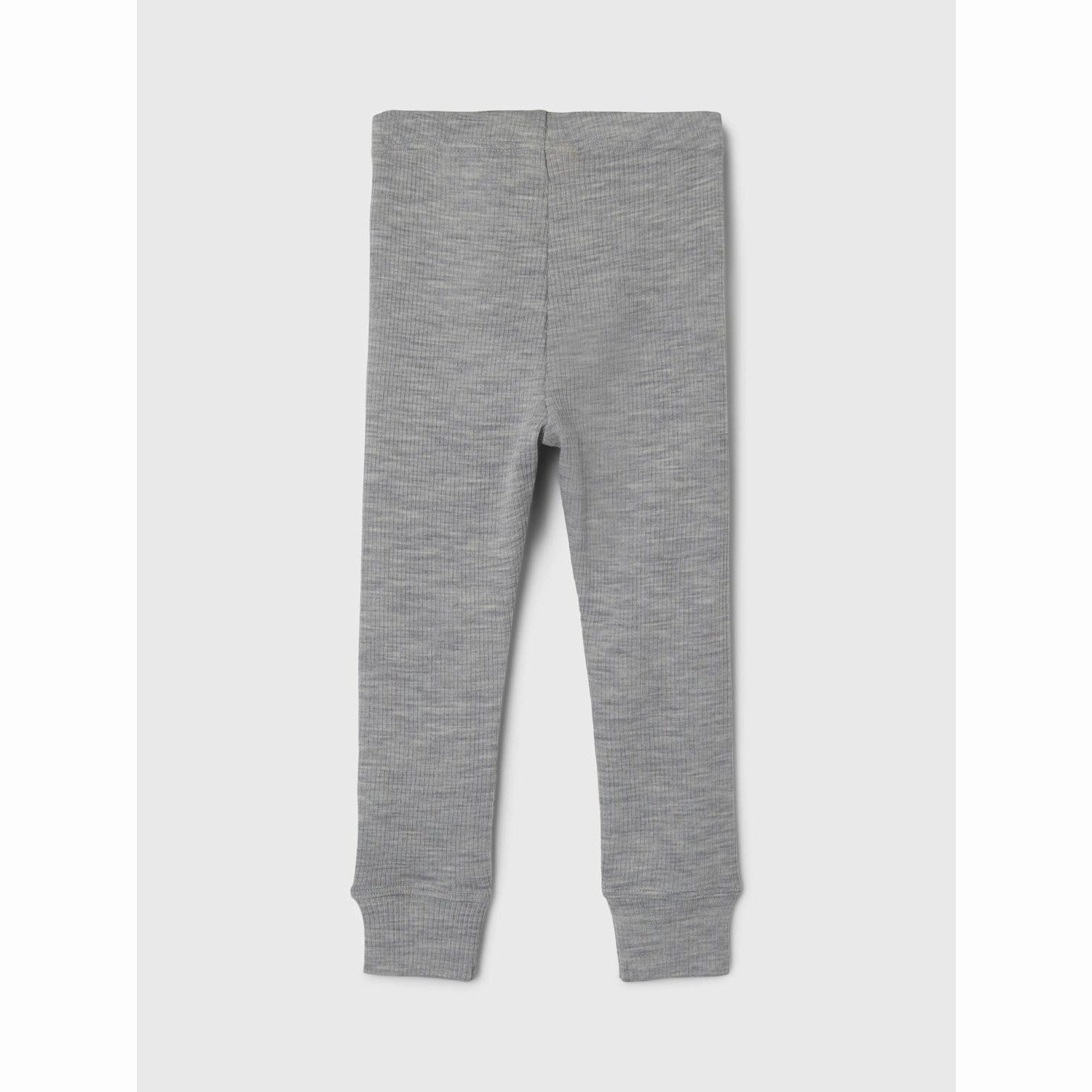 Lil'Atelier Grey Melange Fable Wool Leggings Beading