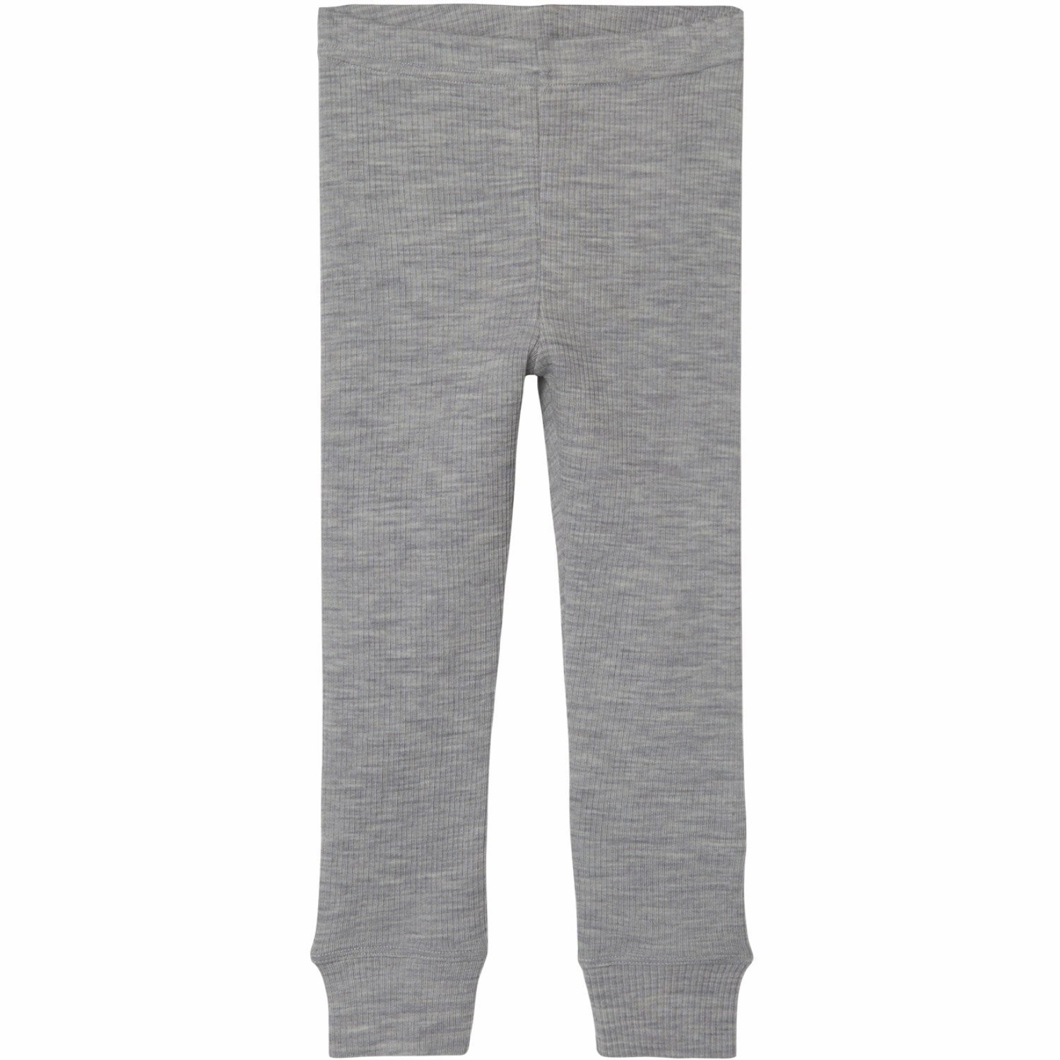 Lil'Atelier Grey Melange Fable Wool Leggings Beading Polished
