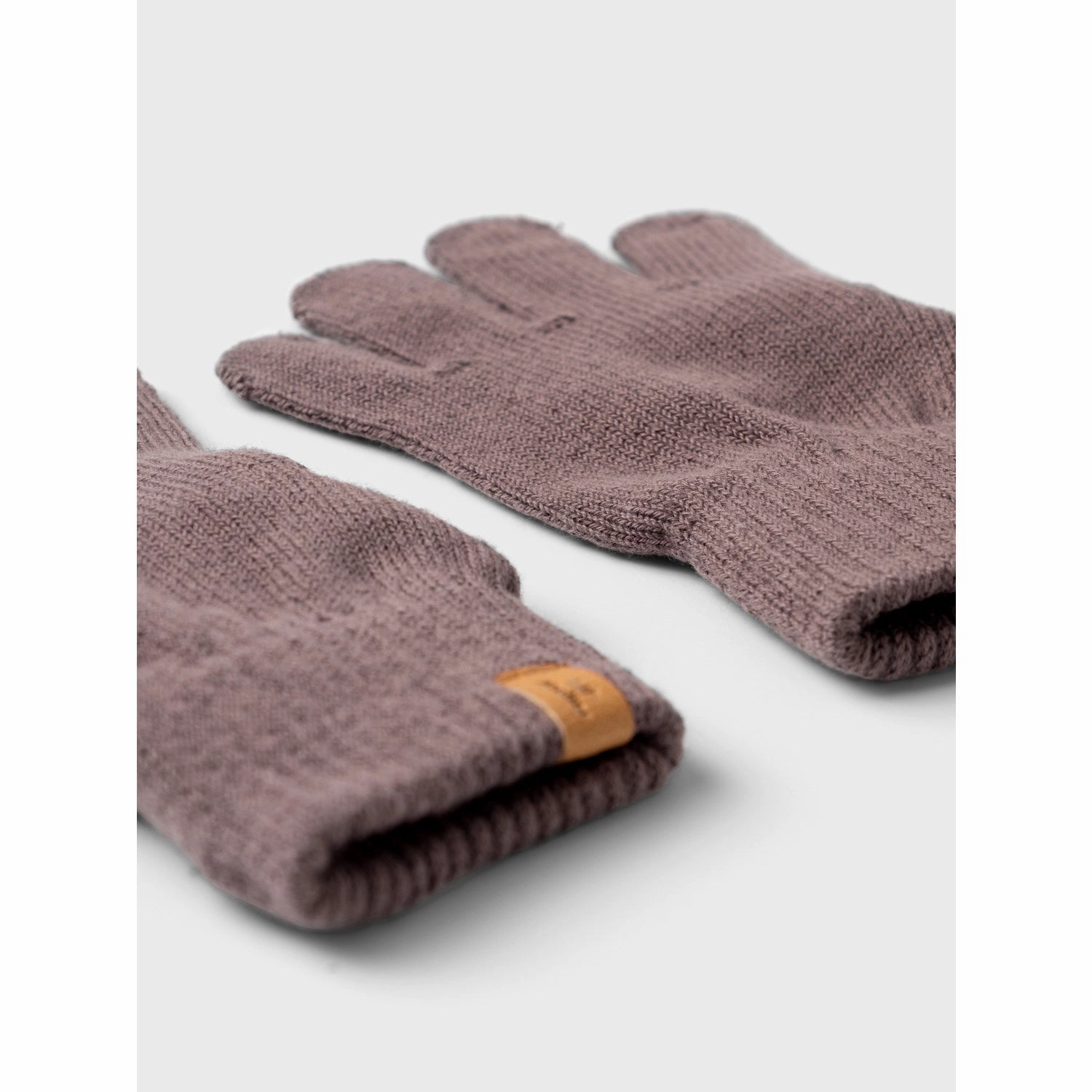 Lil'Atelier Peppercorn Nalu Knit Gloves Finest