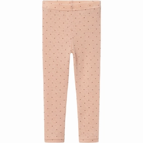 Lil'Atelier Rugby Tan Nava Wool Leggings Polyester Relaxed