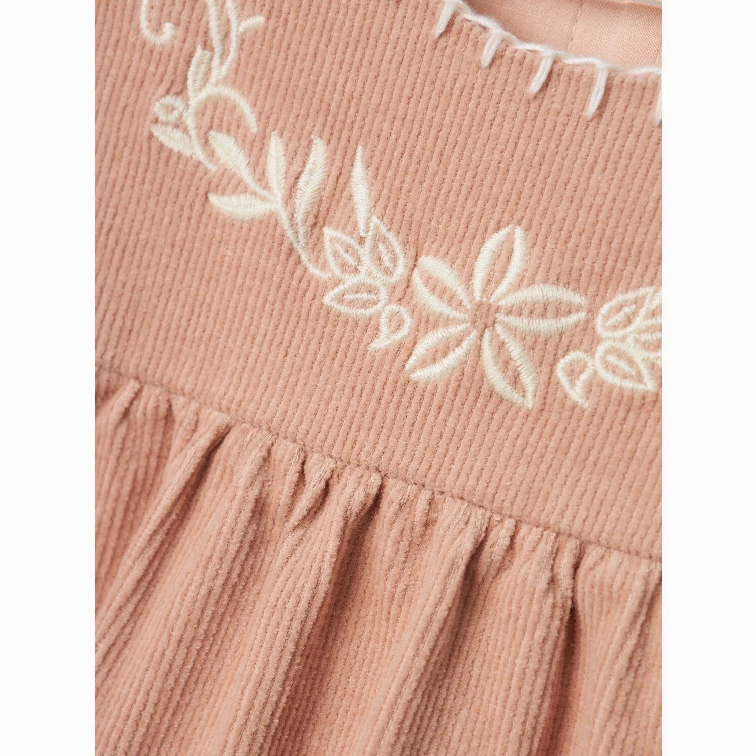 Lil'Atelier Rugby Tan Revelle Corduroy Dress Layered