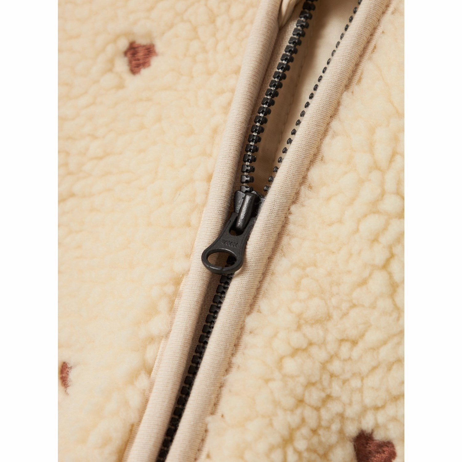 Lil'Atelier Sandshell Nalo Loose Sherpa Jacket Polished