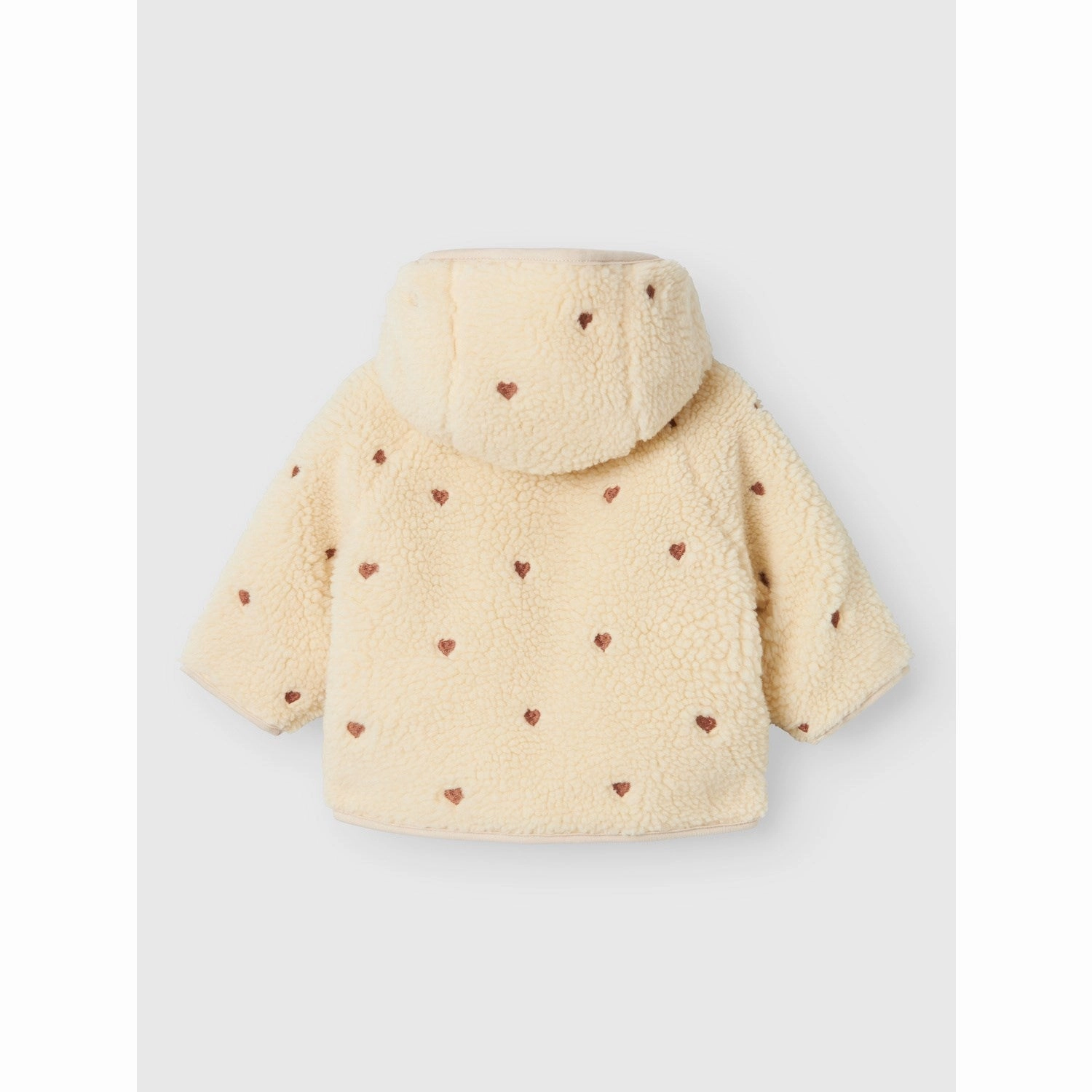 Lil'Atelier Sandshell Nalo Loose Sherpa Jacket Polished