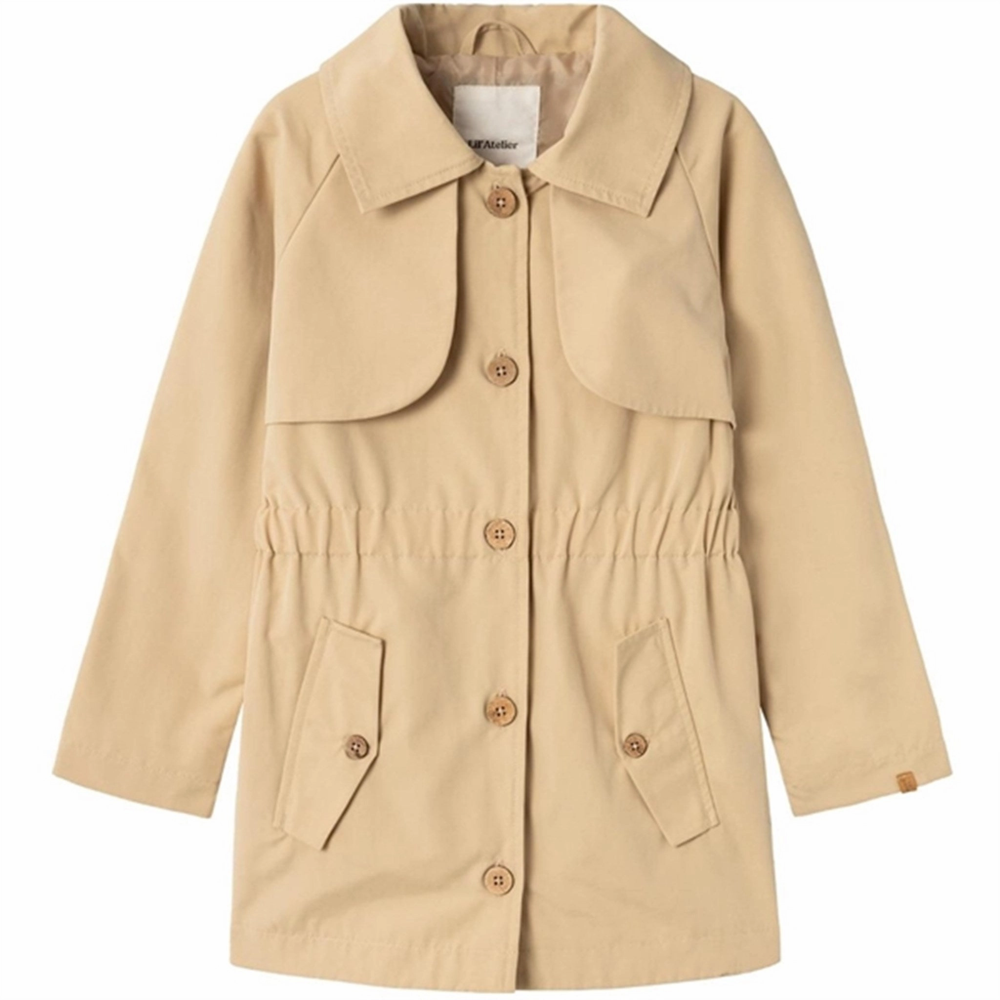 Lil'Atelier Warm Sand Lamadelin Trenchcoat Sophisticated Finest